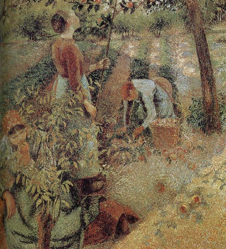 Camille Pissarro woman picking apples France oil painting art